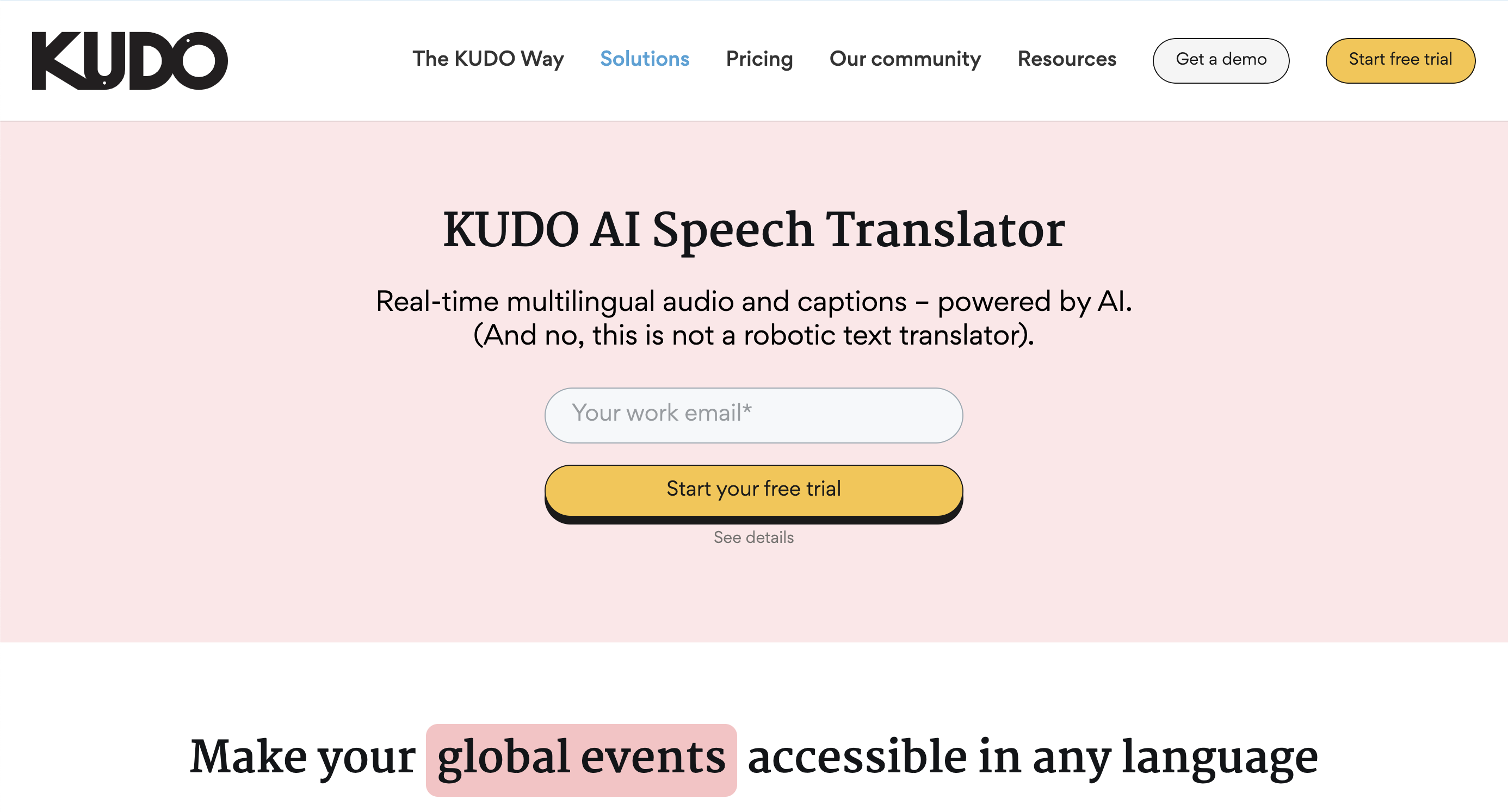Start your free KUDO AI trial