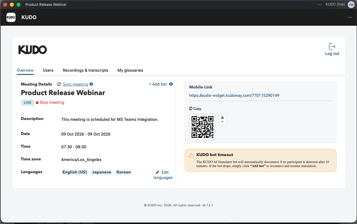 01KUDO meeting interface in Teams_live Status.png